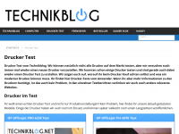 Screenshot des Blogs Druckertests im Alltag