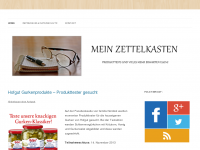 Screenshot des Blogs Mein – Zettelkasten