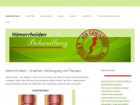 Screenshot des Blogs Hämorrhoiden Behandlung – Informieren, Erkennen, Behandeln & Heilen