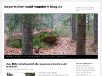 Screenshot des Blogs Bayerischer Wald Wandern Blog