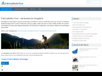Screenshot des Blogs Fahrradhelmetest.de