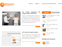 Screenshot des Blogs SEOpath – Der verrückte SEO Blog