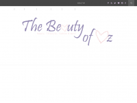 Screenshot des Blogs The Beauty of Oz