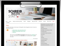 Screenshot des Blogs Schreibwerkstatt