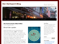 Screenshot des Blogs Dart Sport Blog
