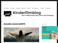 Screenshot des Blogs Kinderfilmblog