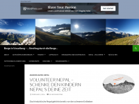 Screenshot des Blogs Berge in Vorarlberg