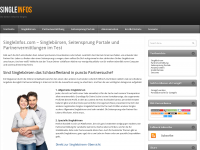 Screenshot des Blogs SingleInfos