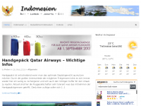 Screenshot des Blogs Indonesien – Bali – Lombok – Urlaubs Reiseblog