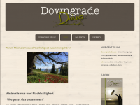 Screenshot des Blogs Downgrade-Deluxe Mehr Zeit Mehr Ruhe Mehr von Dir