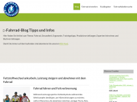 Screenshot des Blogs Fahrrad & Gesundheit.de