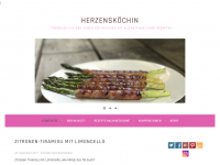 Screenshot des Blogs Herzensköchin