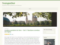 Screenshot des Blogs TextspielNet