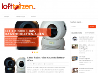 Screenshot des Blogs Loftkatzen- der moderne Katzenblog