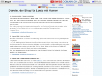 Screenshot des Blogs Darwin. der Blog für Leute mit Humor