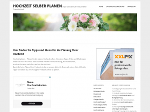 Screenshot des Blogs Hochzeit selber planen
