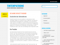 Screenshot des Blogs Tintenpatrone und Druckerpatronen