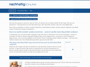 Screenshot des Blogs Nachhaltig Schlank