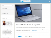 Screenshot des Blogs PC News Blog