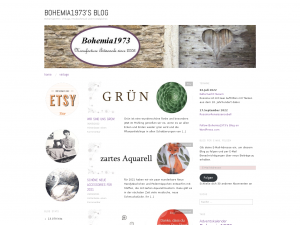 Screenshot des Blogs Bohemia1973 | Vintage Schmuck, Mode und Mdeschmuck