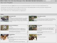 Screenshot des Blogs Unser kleiner Zoo