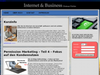 Screenshot des Blogs Internet und Business