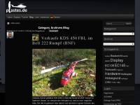 Screenshot des Blogs plastes.de Blog