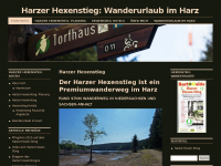 Screenshot des Blogs Harzer Hexenstieg – Fotos und Erlebnisse