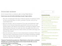 Screenshot des Blogs Online Geld verdienen
