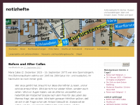 Screenshot des Blogs Notizhefte