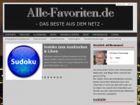 Screenshot des Blogs Alle Favoriten