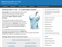 Screenshot des Blogs Wassersprudler Test-Blog