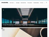 Screenshot des Blogs druckstelle