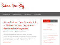 Screenshot des Blogs Sicheres-Haus-Blog
