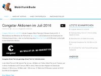 Screenshot des Blogs Mobilfunkbude » Handy mit Vertrag & Smartphone günstig