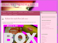 Screenshot des Blogs Beautytrends4you – Wir machen die Trends