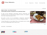 Screenshot des Blogs China. Mittendrin.