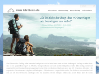 Screenshot des Blogs Outdoor Blog | Zum-Klettern.de
