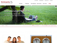Screenshot des Blogs Rekrutierungserfolg.de