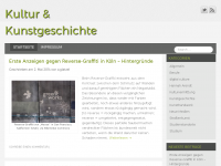 Screenshot des Blogs Kultur und Kunstgeschichte