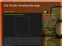 Screenshot des Blogs Die Große Vorsitzende sagt