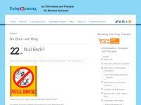 Screenshot des Blogs No-Burn-Out