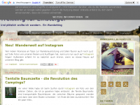 Screenshot des Blogs Wanderwoll – Trekking für Einsteiger