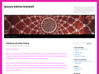 Screenshot des Blogs jessys kleine testwelt