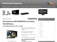 Screenshot des Blogs 3D Heimkinosysteme im Test