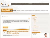 Screenshot des Blogs Rechtstipps von Rechtsanwalt Uwe Block