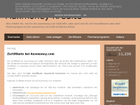 Screenshot des Blogs Privatkredite