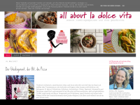 Screenshot des Blogs all about la dolce vita