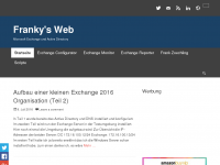 Screenshot des Blogs FrankysWeb
