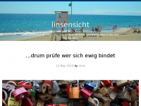 Screenshot des Blogs linsensicht.de
